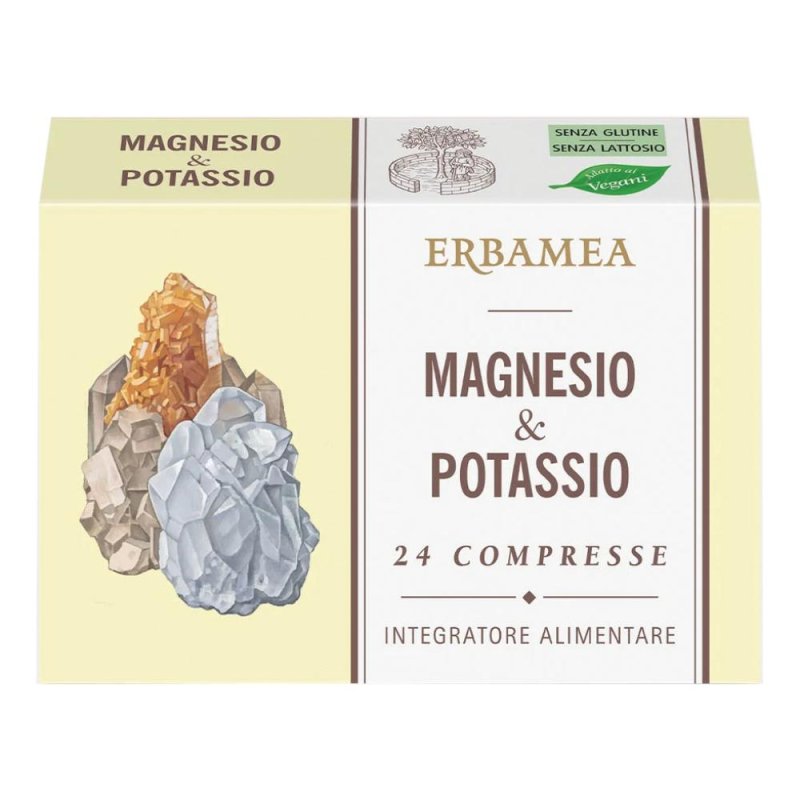 Integratore Magnesio e Potassio EBM 24 Compresse &ndash; Supporto Contro Stanchezza e Crampi Muscolari
