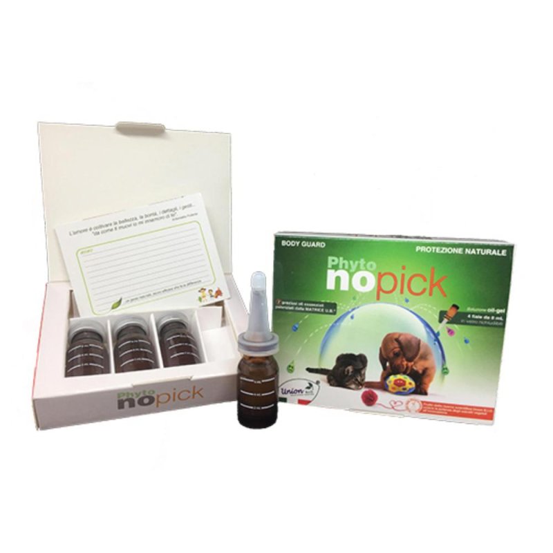Union Bio Phytonopick Pulci E Zecche 4 Fiale Da 8 Ml Union Bio Phytonopick Pulci E Zecche 4 Fiale Da 8 Ml