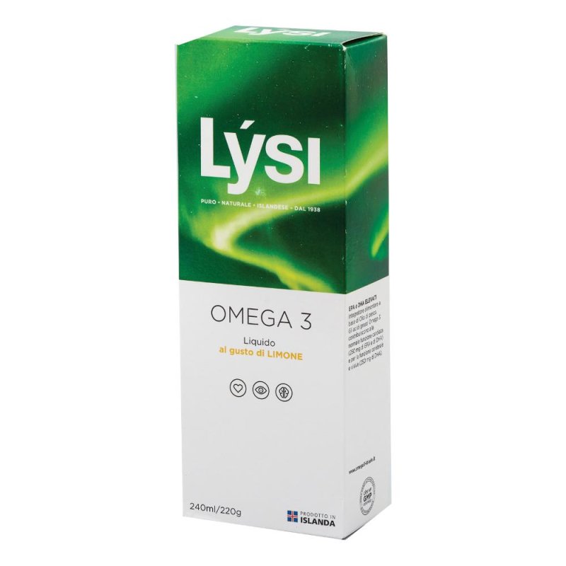 Lysi Olio di Fegato di Merluzzo Integratore Alimentare Gusto Limone 240 ml Lysi Olio di Fegato di Merluzzo Integratore Alimentare Gusto Limone 240 ml