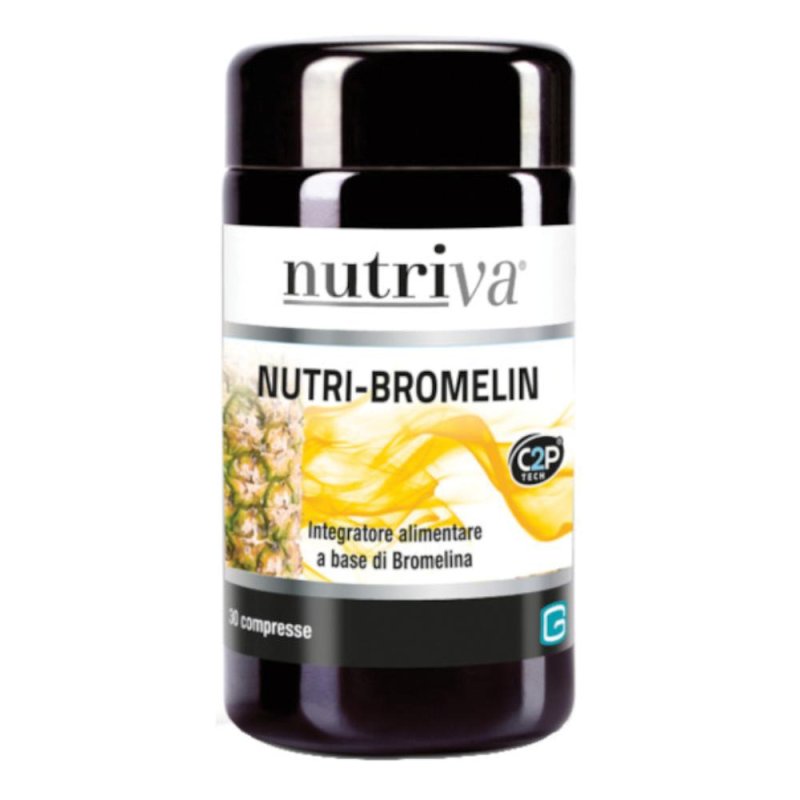 Nutriva Digestione Sana Nutri-Bromelin Integratore Alimentare 30 Compresse Nutriva Digestione Sana Nutri-Bromelin Integratore Alimentare 30 Compresse