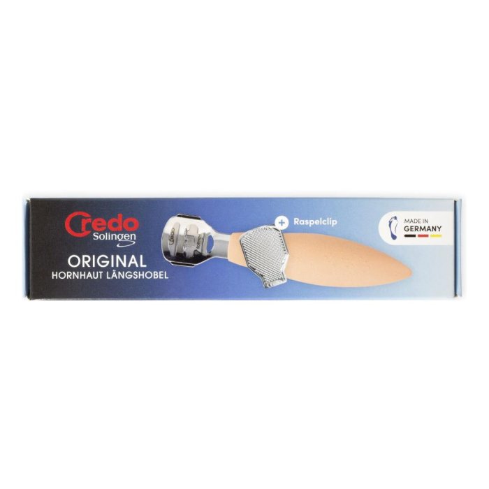 Tagliacalli Credo Original Rimuovi Calli e Duroni Strumento Professionale per Pedicure in Acciaio Inox con Lama Intercambiabile