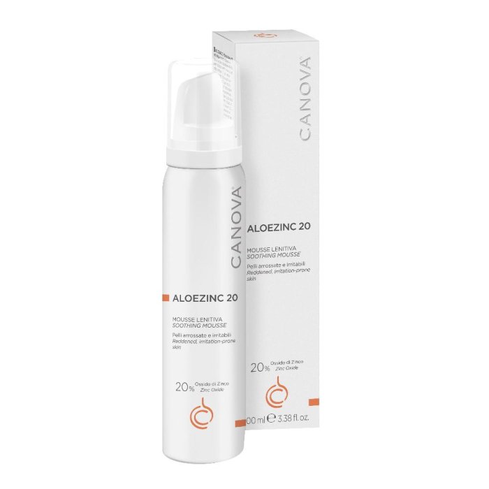 Canova Aloe Zinc 20 Mousse Lenitiva Viso Corpo Canova 100 ml Canova Aloe Zinc 20 Mousse Lenitiva Viso Corpo Canova 100 ml