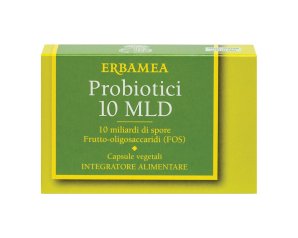 Erbamea Probiotici 10 MLD Integratore Alimentare 24 capsule