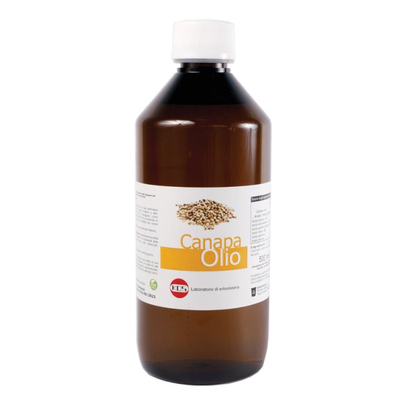 Olio di Canapa Kos 500 ml - olio vegetale da semi di canapa Olio di Canapa Kos 500 ml - olio vegetale da semi di canapa