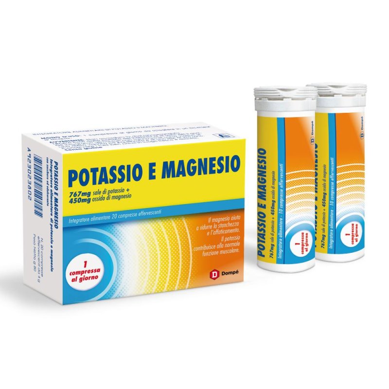 Dompe' Farmaceutici Dompe' Potassio E Magnesio 2 Tubi Da 10 Compresse