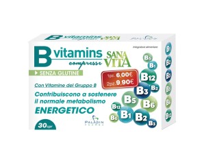 B-Vitamins Sanavita – Integratore di vitamine del gruppo B per energia e benessere quotidiano 30 compresse