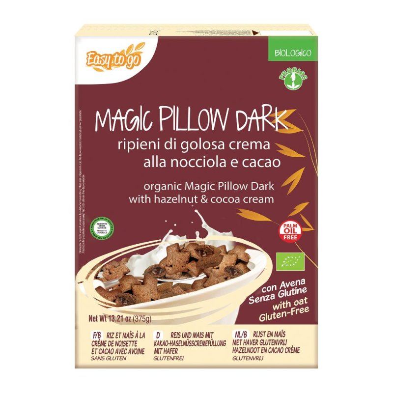 Easy to go magic pillow dark dolce di riso senza glutine 375 grammi Easy to go magic pillow dark dolce di riso senza glutine 375 grammi