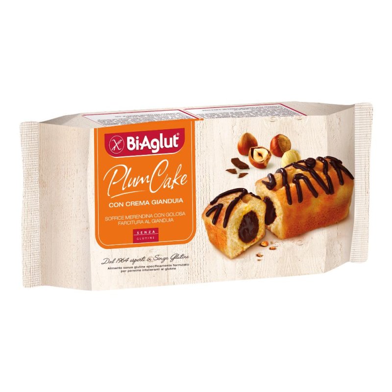 Biaglut Plumcake Alla Gianduia Senza Glutine 4 Pezzi da 45 g Biaglut Plumcake Alla Gianduia Senza Glutine 4 Pezzi da 45 g