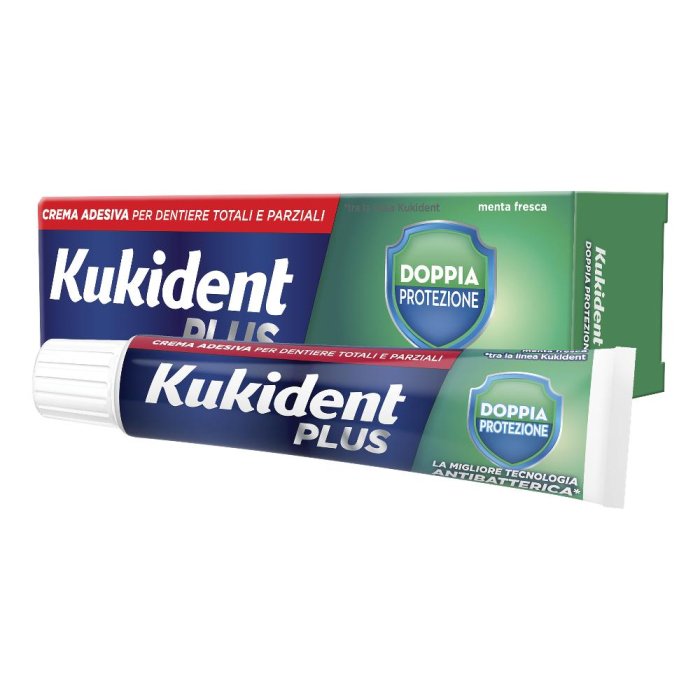 Kukident Plus Doppia Protezione Crema Adesiva Protettiva 40 g Kukident Plus Doppia Protezione Crema Adesiva Protettiva 40 g