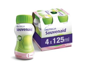 Nutricia Souvenaid Trattamento Nutrizionale del Declino Cognitivo Legato all'Età Gusto Fragola 4x125ml