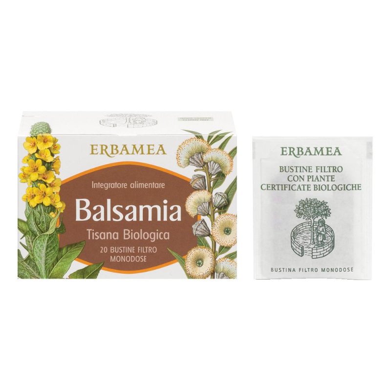 Balsamia Tisana Erbamea in Bustine Filtro – Confezione da 20 Filtri alle Erbe Naturali per Digestione e Benessere Balsamia Tisana Erbamea in Bustine Filtro – Confezione da 20 Filtri alle Erbe Naturali per Digestione e Benessere