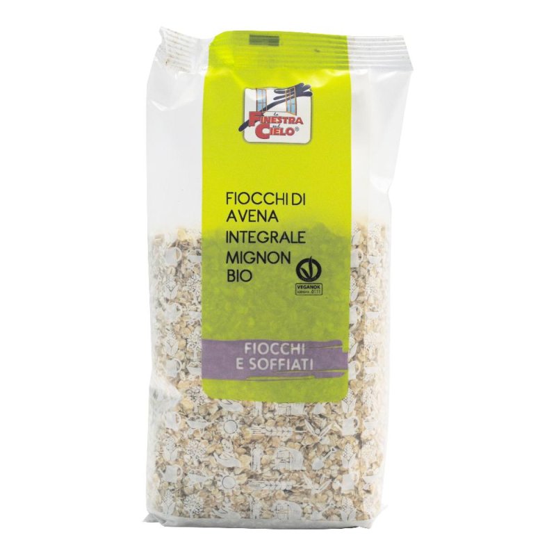 La Finestra Sul Cielo Fiocchi Di Avena Integrale Mignon Bio 500g La Finestra Sul Cielo Fiocchi Di Avena Integrale Mignon Bio 500g