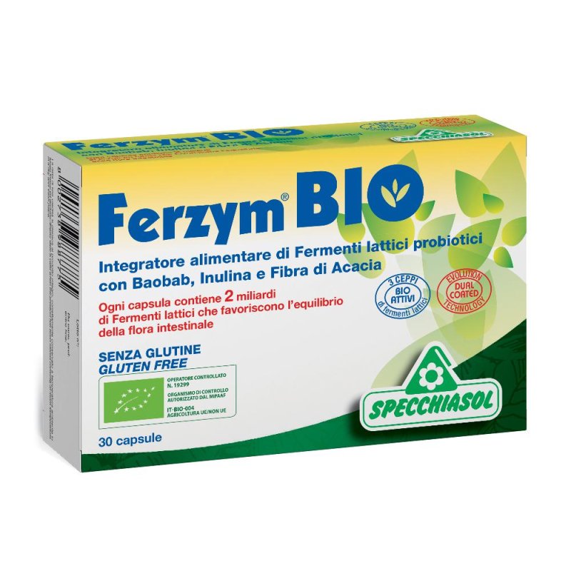Specchiasol Ferzym Bio Integratore Alimentare 30 Capsule Specchiasol Ferzym Bio Integratore Alimentare 30 Capsule