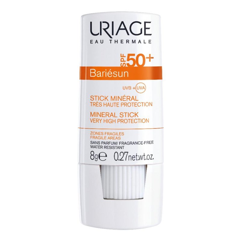 Bariésun SPF 50+ stick minerale 8 g stick solare alta protezione per zone sensibili Bariésun SPF 50+ stick minerale 8 g stick solare alta protezione per zone sensibili