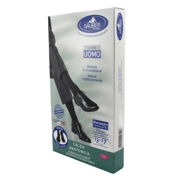 Desa Pharma Calza Uomo Q-skin 70 Denari Grande Blu
