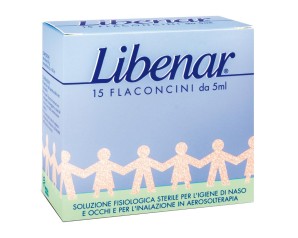 Libenar  Pulizia e Salute del Naso Soluzione Fisiologica 15 Flaconcini 5 ml