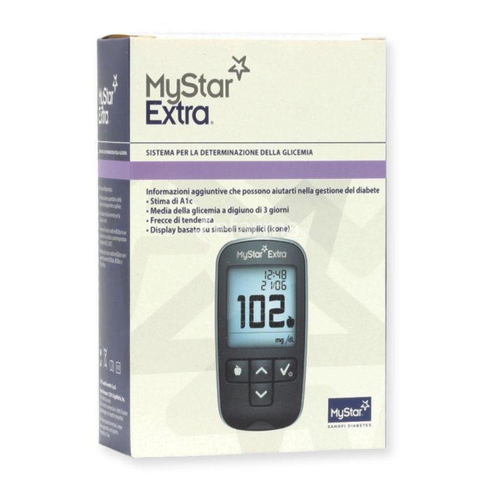 Mystar Extra kit glicemia - kit per misurazione glicemia Mystar Extra Mystar Extra kit glicemia - kit per misurazione glicemia Mystar Extra