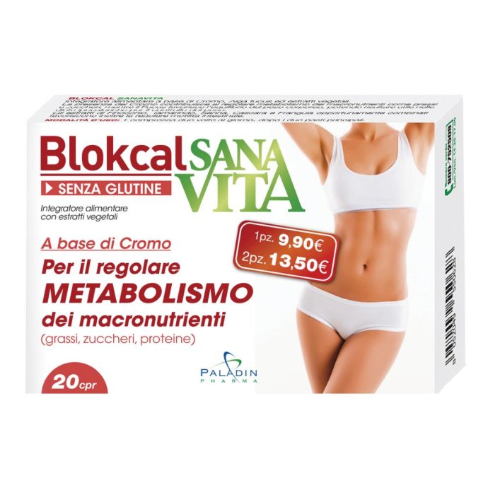 Sanavita Blokcal integratore alimentare 20 Compresse Sanavita Blokcal integratore alimentare 20 Compresse