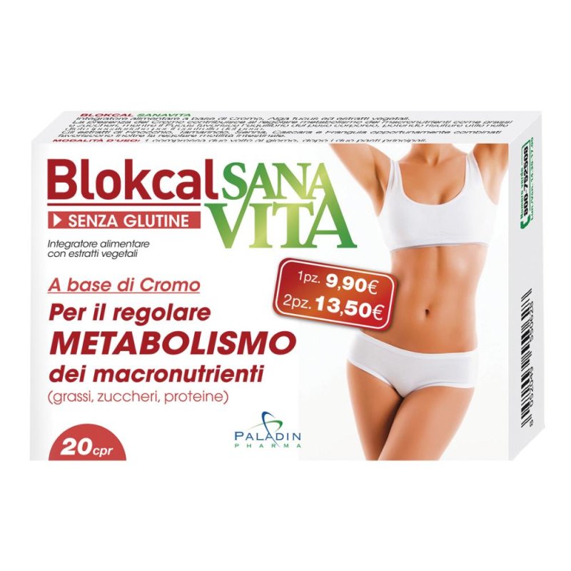 Sanavita Blokcal integratore alimentare 20 Compresse Sanavita Blokcal integratore alimentare 20 Compresse