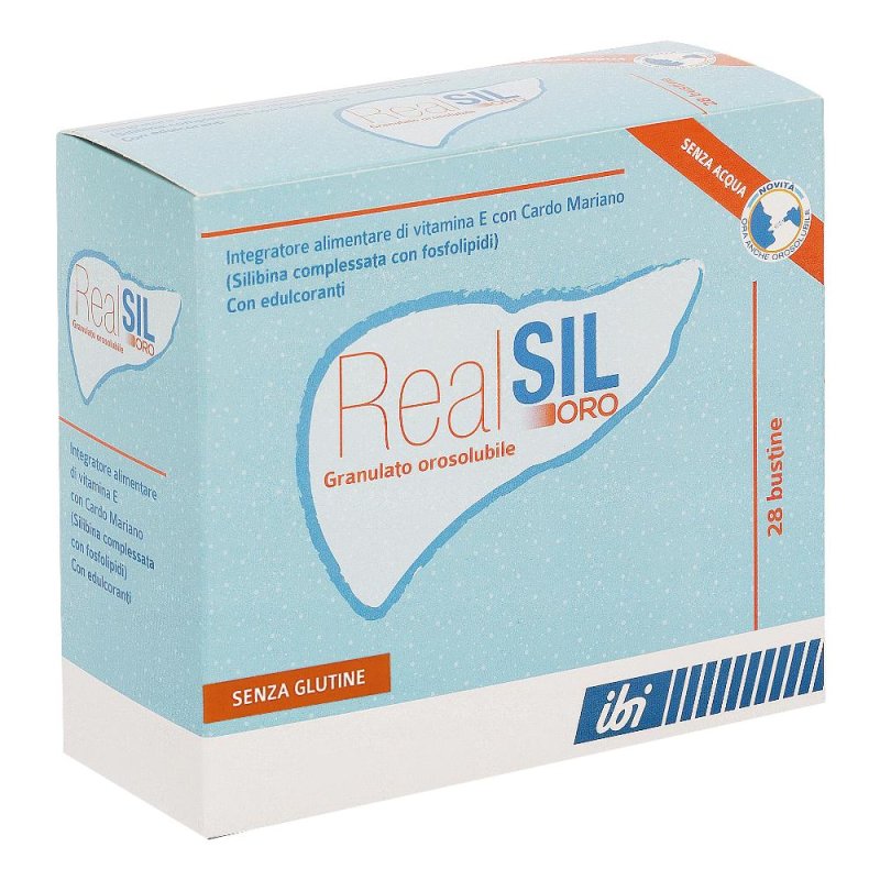 Realsil Oro Integratore Alimentare Salute e Benessere Fegato 28 Buste Realsil Oro Integratore Alimentare Salute e Benessere Fegato 28 Buste