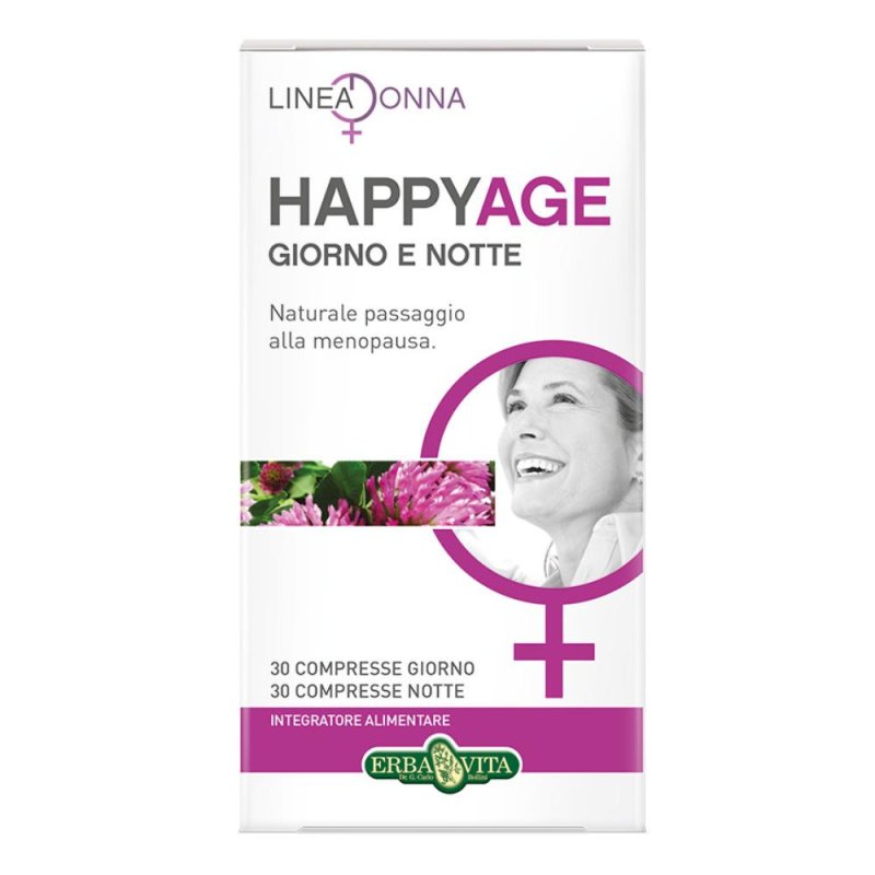 Erba Vita Group Happy Age Giorno E Notte 60 Compresse Erba Vita Group Happy Age Giorno E Notte 60 Compresse