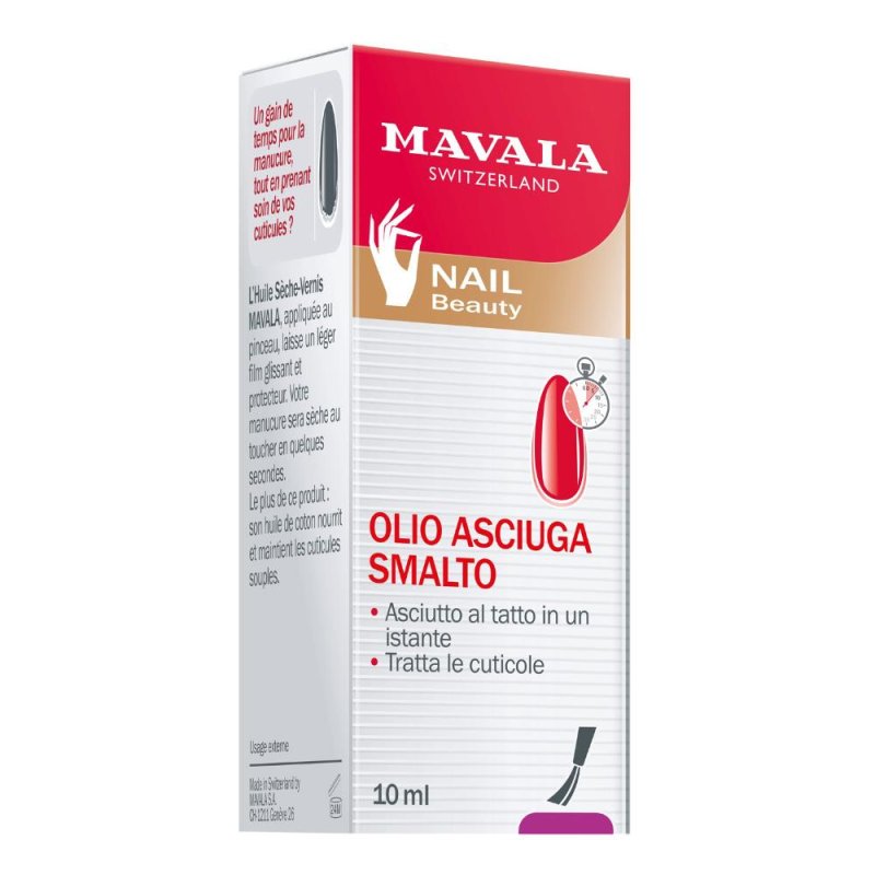 Huile Seche Vernis Olio Secco Asciuga Smalto per Unghie 10 ml