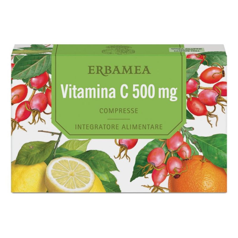 Erbamea Vitamina C 500 mg Integratore di Vitamina C 24 Compresse Erbamea Vitamina C 500 mg Integratore di Vitamina C 24 Compresse