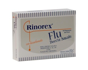 Stewart Italia Rinorex Flu Doccia Nasale 10 Flaconcini Da 10 ml