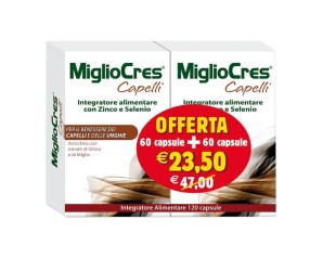 MiglioCres  Capelli Splendenti integratore alimentare Anti-Caduta 60+60 Capsule