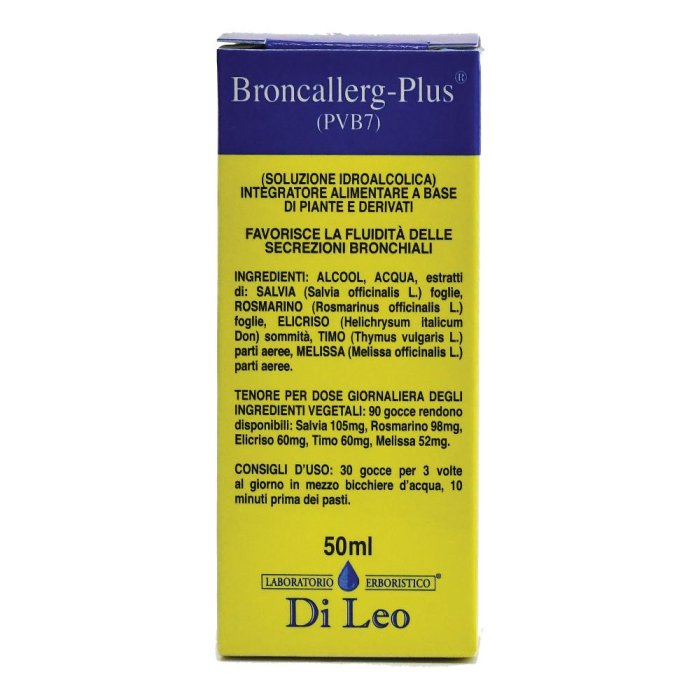 Broncallerg Plus PVB 7 Spray Orale 50 ml - integratore vie respiratorie e tosse