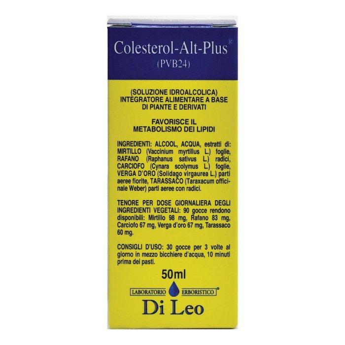 Colesterol Alt Plus PVB 24 Compresse &ndash; Integratore per Colesterolo Alto e Trigliceridi, Supporto Benessere Cardiovascolare