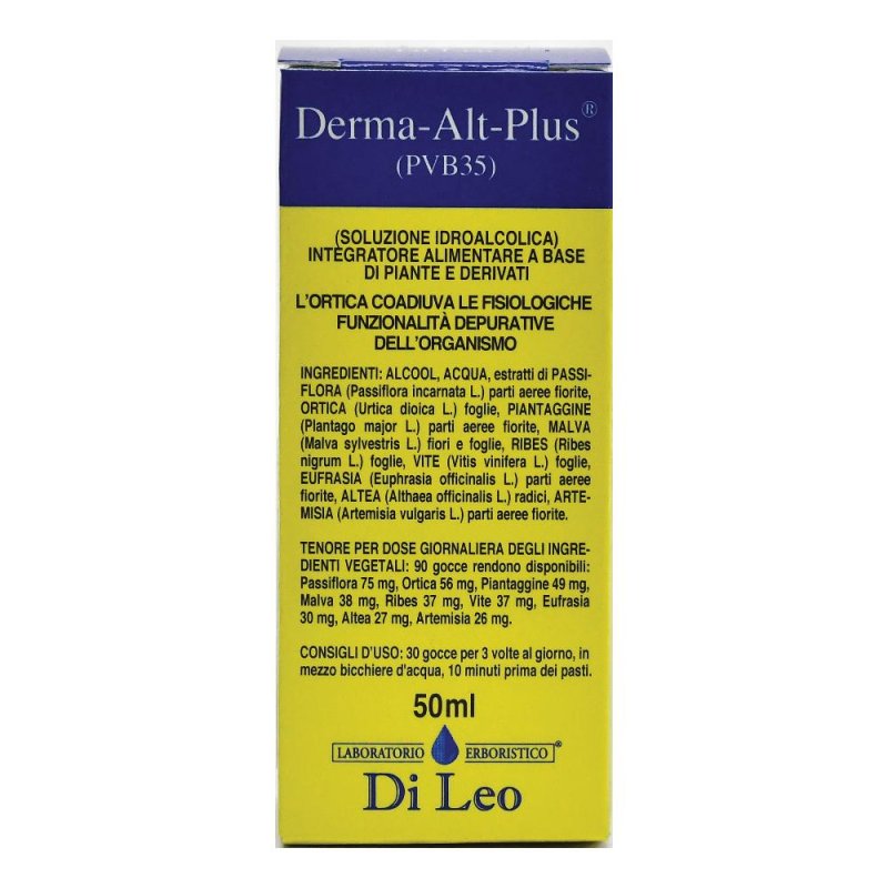 Derma Alt Plus Pvb 35 Crema Dermocosmetica Protettiva Lenitiva per Pelle Sensibile 50 ml
