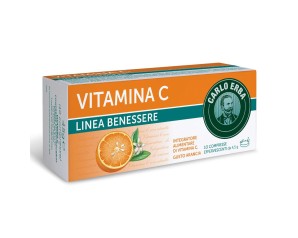 Carlo Erba Vitamina C Integratore Alimentare 10 Compresse Gusto Arancio
