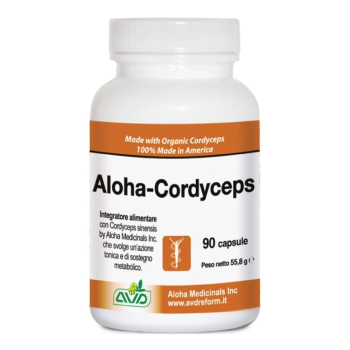 Aloha Cordyceps 90 Capsule Flacone 55,8 G Aloha Cordyceps 90 Capsule Flacone 55,8 G