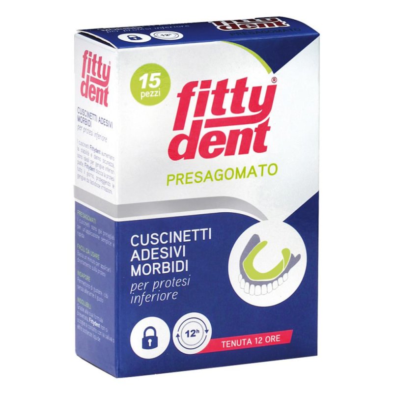 Ideco Fittydent - Cuscinetti Adesivi Morbidi per Portatori di Protesi 15 Pezzi Ideco Fittydent - Cuscinetti Adesivi Morbidi per Portatori di Protesi 15 Pezzi