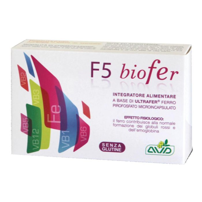 AVD Reform Ferro - F5 Biofer Integratore Alimentare 30 Capsule AVD Reform Ferro - F5 Biofer Integratore Alimentare 30 Capsule