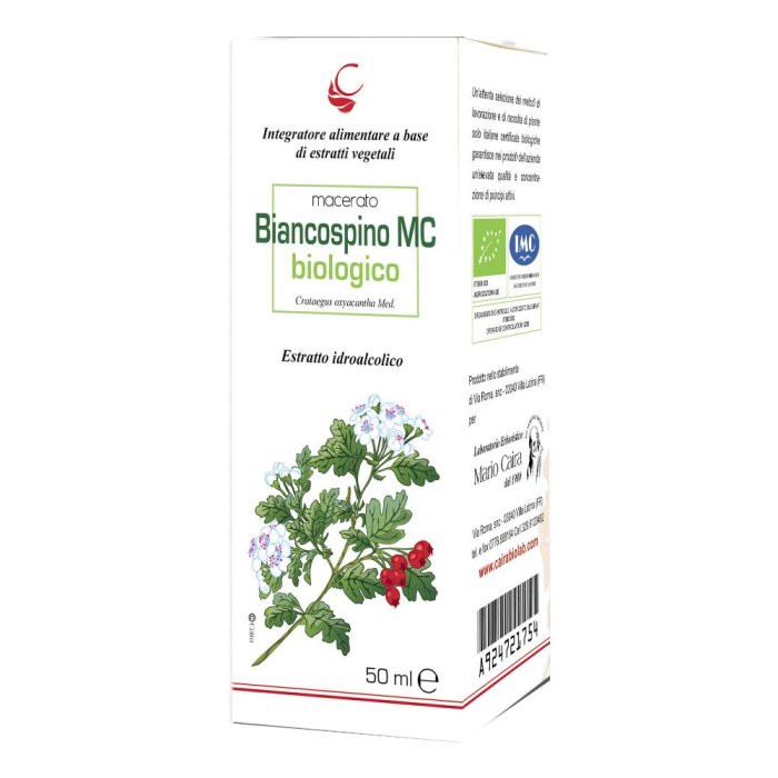 Caira Biancospino Macerato Idroalcolico BIO Gocce 50 ml Caira Biancospino Macerato Idroalcolico BIO Gocce 50 ml