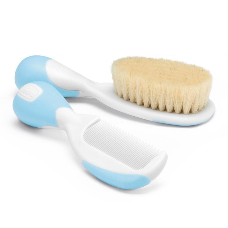 Chicco Spazzola + Pettine Azzurro