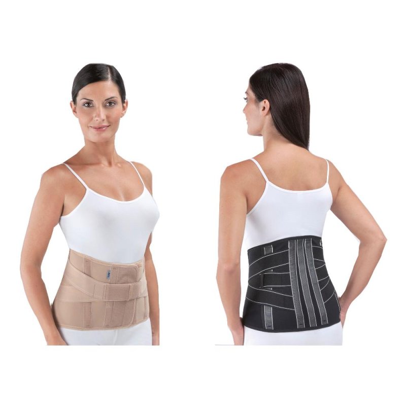 Corsetto Lombare Elastico FGP In Cross Nero Taglia M per Sostegno e Supporto Schiena Corsetto Lombare Elastico FGP In Cross Nero Taglia M per Sostegno e Supporto Schiena