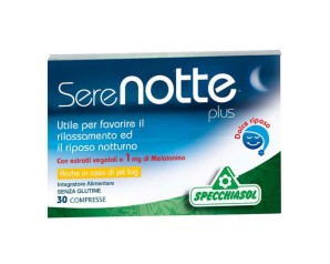 Specchiasol Serenotte Plus New 1 mg Integratore Alimentare 30 Capsule
