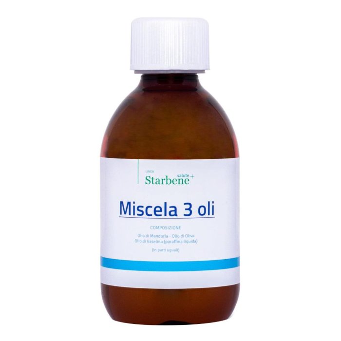 Starbene Salute+ Miscela 3 Oli Vaselina Mandorla Oliva Integratore 250 ml Starbene Salute+ Miscela 3 Oli Vaselina Mandorla Oliva Integratore 250 ml