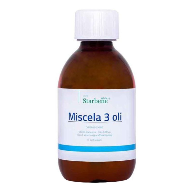 Starbene Salute+ Miscela 3 Oli Vaselina Mandorla Oliva Integratore 500 ml Starbene Salute+ Miscela 3 Oli Vaselina Mandorla Oliva Integratore 500 ml