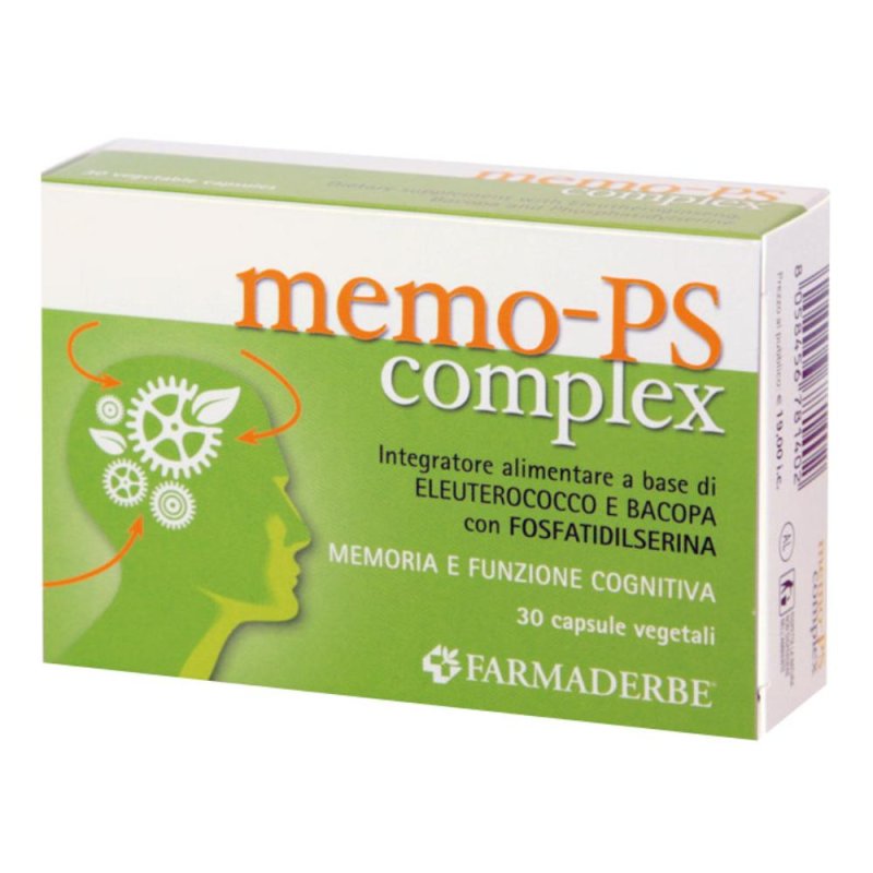 Farmaderbe Memo-Ps Complex Integratore Alimentare 30 Capsule Farmaderbe Memo-Ps Complex Integratore Alimentare 30 Capsule