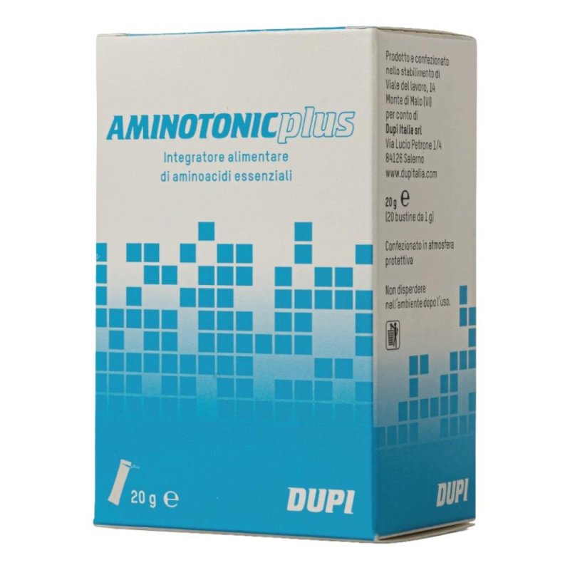 Aminotonic Plus Integratore Alimentare Aminoacidi Essenziali 20 Bustine Aminotonic Plus Integratore Alimentare Aminoacidi Essenziali 20 Bustine