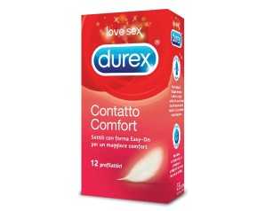 Durex Contatto Comfort Profilattici Confezione con 12 Profilattici