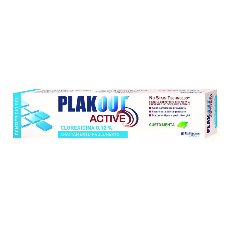 Plak out active dentifricio clorexidina 0,12% 75 ml Plak out active dentifricio clorexidina 0,12% 75 ml