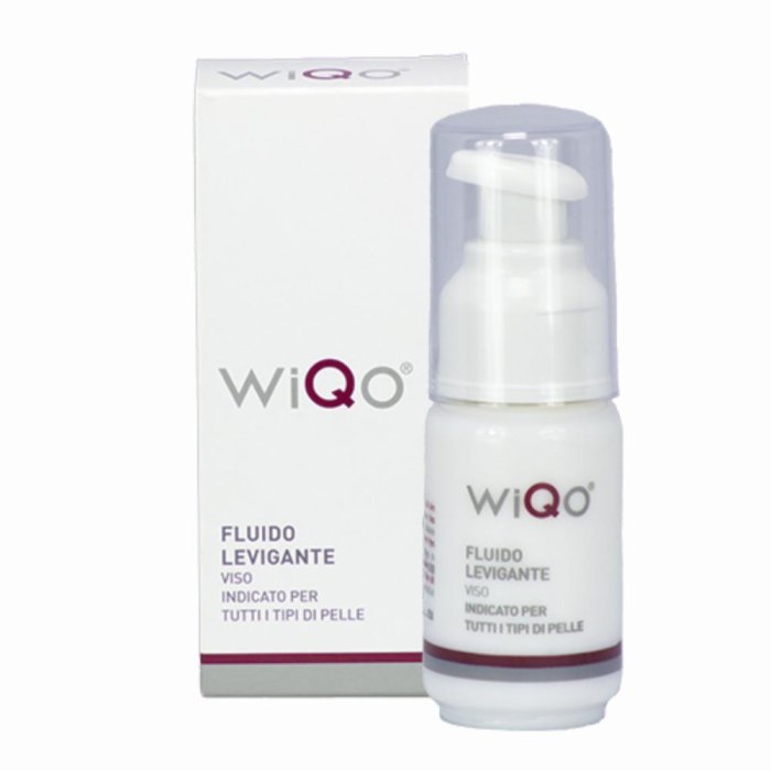WiQo Fluido Levigante Viso 30 ml - trattamento viso levigante all&rsquo;acido glicolico per pelle pi&ugrave; liscia