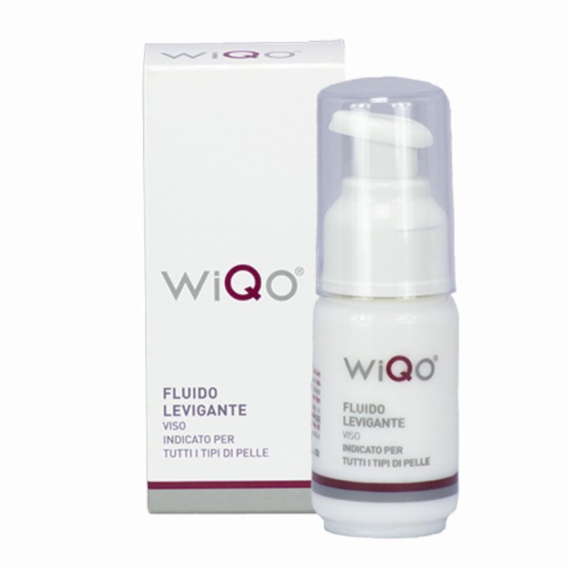 WiQo Fluido Levigante Viso 30 ml - trattamento viso levigante all&rsquo;acido glicolico per pelle pi&ugrave; liscia