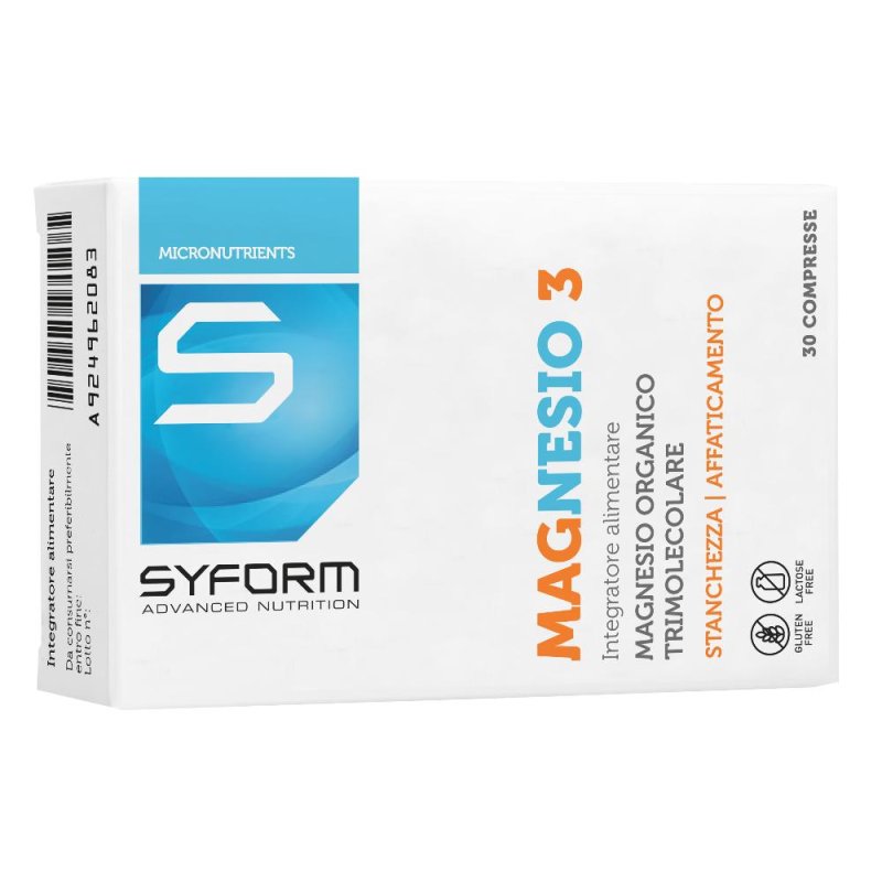 Syform Micronutrients Magnesio 3 Integratore Alimentare 30 Compresse Syform Micronutrients Magnesio 3 Integratore Alimentare 30 Compresse
