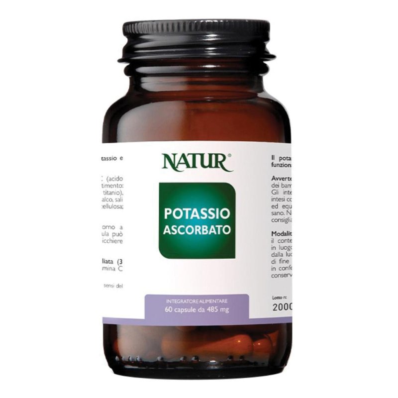 Potassio Ascorbato Natur 60 Capsule Integratore di Potassio Ascorbato in Capsule Potassio Ascorbato Natur 60 Capsule Integratore di Potassio Ascorbato in Capsule